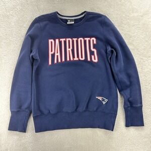 New England Patriots Nike Crewneck Sweatshirt Womens Lg Blue Pullover NFL "Read"